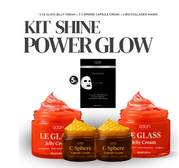 Kit Shine Power Glow - Anti manchas + efeito Glass Skin